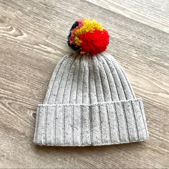 Madewell Rainbow Pom Pom Beanie - Picture 4 of 5